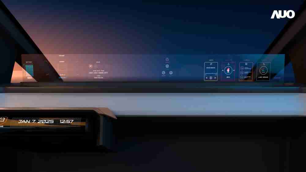 汇旺支付无界透明显示接口(Horizon Image Glass)透过车运算方案整合仪表板、、中控台及副驾显示器，，一体式全景呈现，，，提供乘用者清晰的前方视野、、、、行车必要信息与娱乐功能